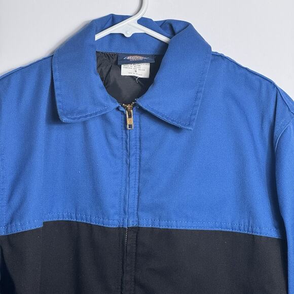 Vintage Dickies Jacket Mens M Blue Black Eisenhower Quilted Bomber Workwear 90s - Picture 7 of 13